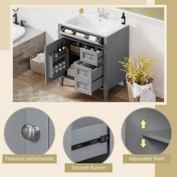 ブランデー 1.2.3.33 FUFU&GAGA 47.2 in. W. x 18.9 in. D x 31.3 in. H Bath Vanity