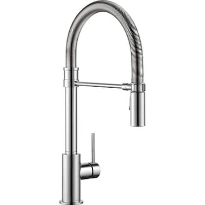 Trinsic Pro Single-Handle Pull-Down Sprayer Kitchen Faucet with Spring Spout in Chrome