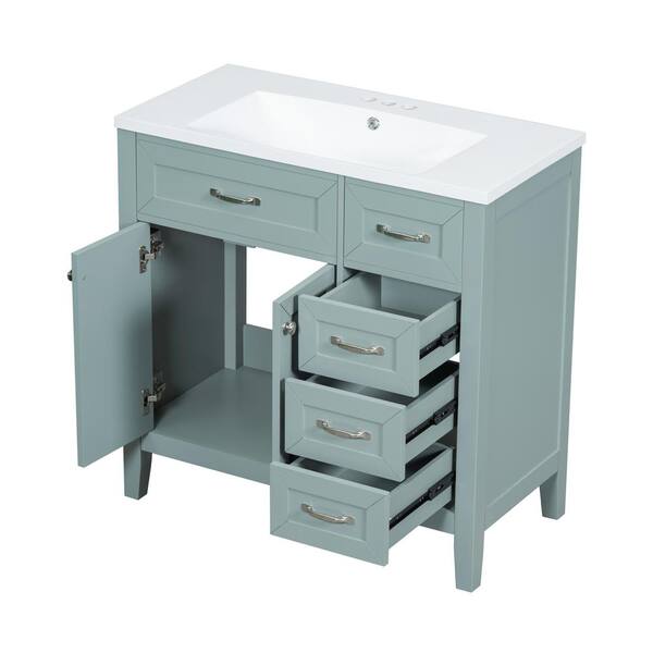 Xzkai 36 in. W x 18 in. D x 36 in. H Single Sink Bath Vanity