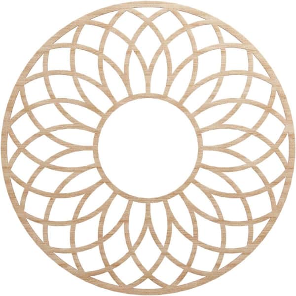 Ekena Millwork 0.25 in. x 40 in. x 40 in. Wood Medallion Moulding