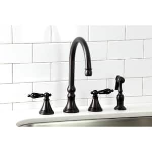 Duchess 2-Handle Kitchen Faucet with Side Sprayer in Oil Rubbed Bronze