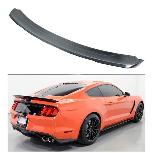 VEVOR Carbon Fiber Rear Spoiler Wing for 2015-2017 Ford Mustang GT350 Track Pack Style High-Techs Material Carbon Fiber Wing
