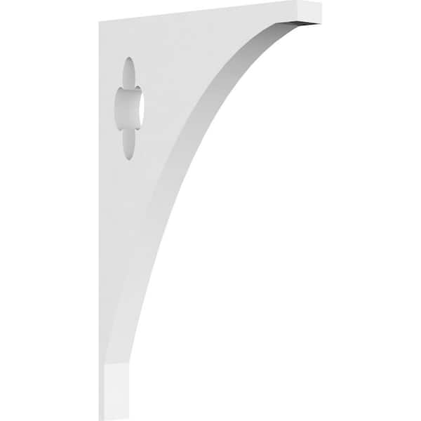 Ekena Millwork 5/8 in. W x 7 in. H x 4-1/2 in. D PVC Turner Bracket