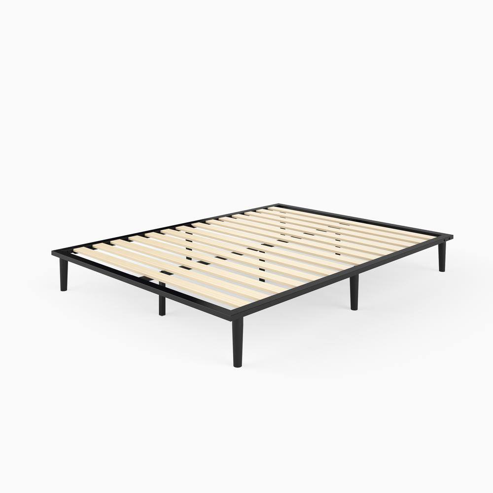 Zinus Parker 76 in. Black Metal King Platform Bed with