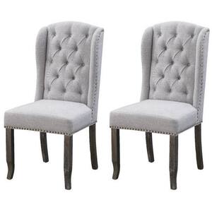 SAFAVIEH Quaker Beige/Off-White Wood Side Chair (Set of 2) FOX6521A-SET2 -  The Home Depot