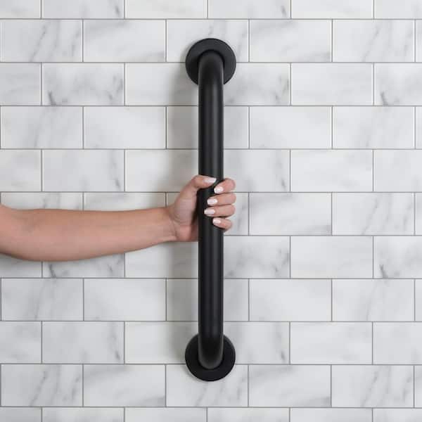 Glacier Bay 18 in. x 1. 5in. Grab Bar Concealed Screw Matte Black