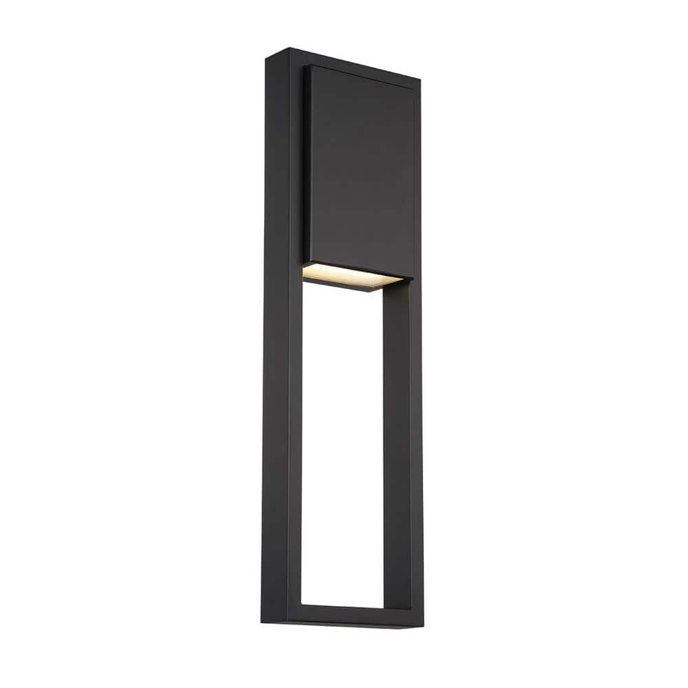 Archetype 24 in. Black Integrated LED Outdoor Wall Sconce, 3000K price history on PriceWatchPro