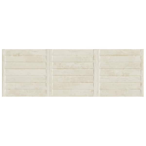 Merola Tile Habanera Decor Bone 5.7/8 in. x 6 in. Ceramic Wall Take Home Tile Sample