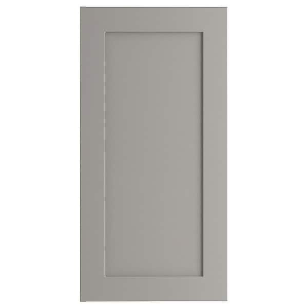 Hampton Bay Edson Shaker Assembled 15x30x12 in. Wall Cabinet in Gray