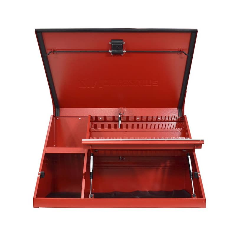 37 in. W x 18 in. D Portable Red Triangle Top Tool Chest for Sockets, Wrenches and Screwdrivers