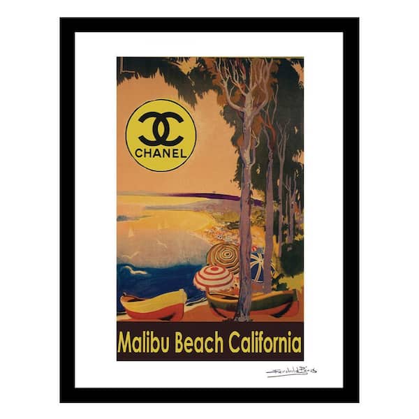 VENICE BEACH Collections Idyllic Vintage Summer Scene by Fairchild Paris 1-Piece Framed Graphic Print Abstract Poster Art Print 18 in. x 14 in.