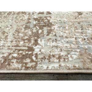 Beige 8 ft. x 10 ft. Livigno 1241 Transitional Striated Area Rug
