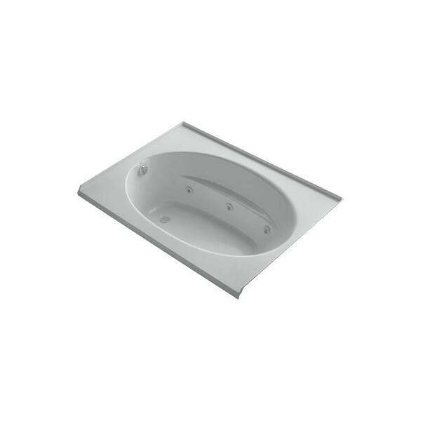 KOHLER Windward 5 ft. Whirlpool Tub in Ice Grey-DISCONTINUED