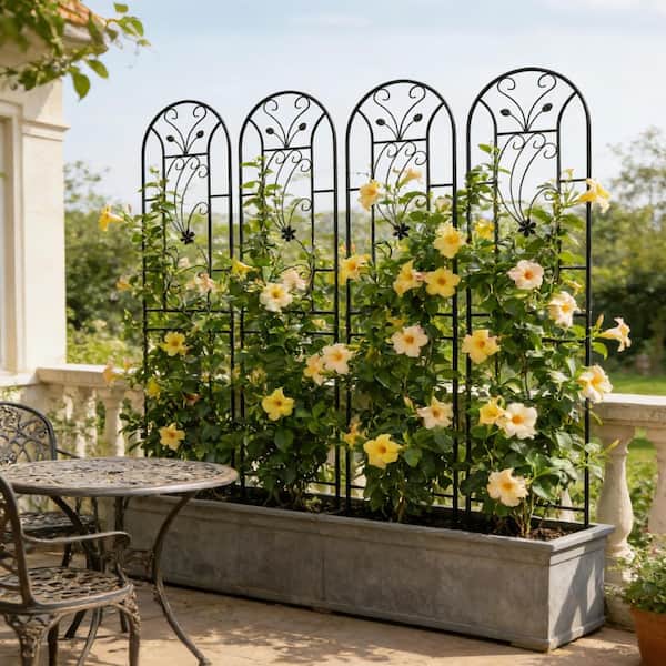 Aionor 4-Pack Metal Garden Trellis 86.7