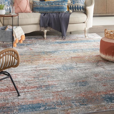 Dining Room Classic Nourison New Horizon HRZ01 Area Rug Off-White 3'9 x 5'9 Border 4' x 6' Indoor Living Room Bedroom Dining Room Classic Nourison New Horizon HRZ01 Area Rug Off-White 3'9 x 5'9 Border 4' x 6' Indoor Living Room Bedroom