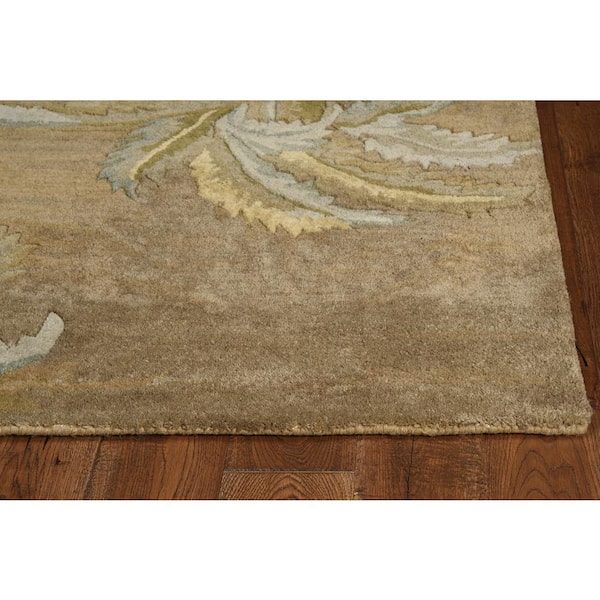 Wavy Palm Moss 8 ft. 6 in. x 11 ft. 6 in. Area Rug