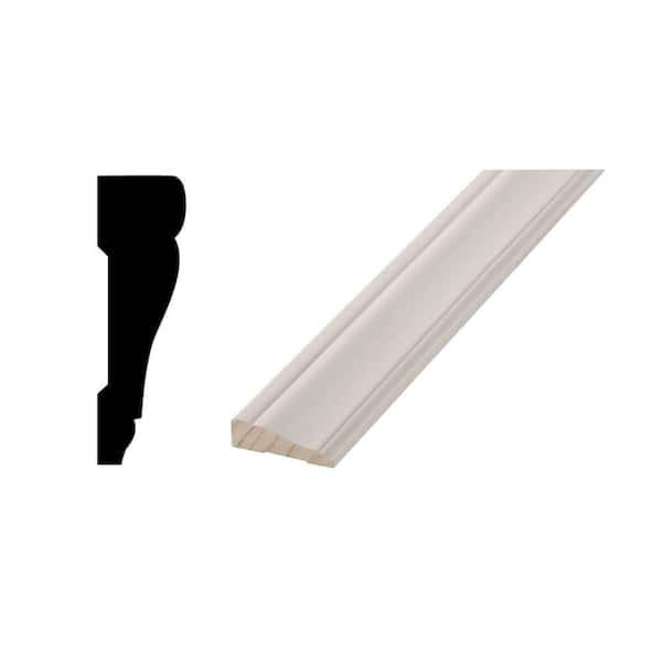 Woodgrain Millwork WM 442 - 11/16 in. x 2-1/4 in. x 84 in. Primed Finger-Jointed Door and Window Casing Molding