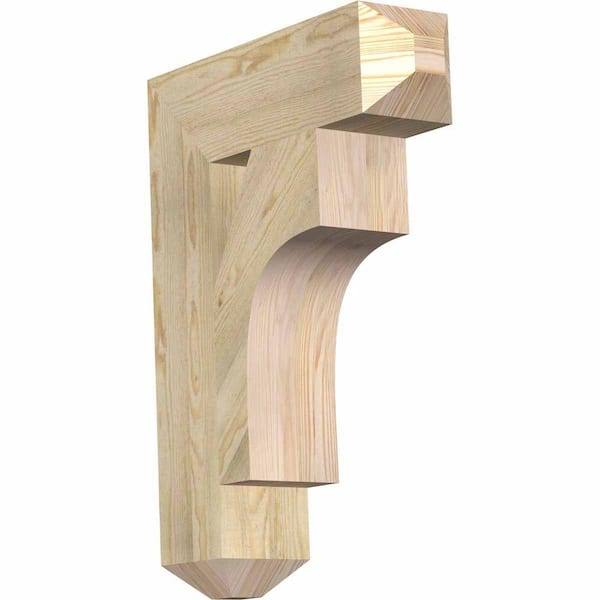 Ekena Millwork 6 in. x 30 in. x 22 in. Douglas Fir Westlake Craftsman Rough Sawn Bracket