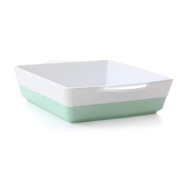 Martha Stewart 3-Piece Plastic Stackable Container Set, Mint Green -  20587732