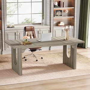 BYBLIGHT Lanita 70.9 in. Rectangular White Engineered Wood Executive Desk with Wood Pedestal Base, Computer Desk for Home Office BB-J0270JH - The Home Depot BYBLIGHT Lanita 70.9 in. Rectangular White Engineered Wood Executive Desk with Wood Pedestal Base, Computer Desk for Home Office BB-J0270JH - The Home Depot