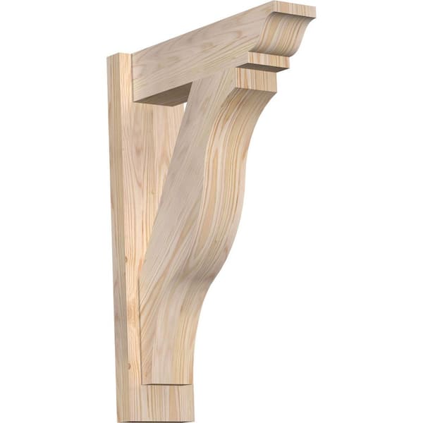 Ekena Millwork 6 in. x 26 in. x 18 in. Douglas Fir Fuston Traditional Smooth Outlooker