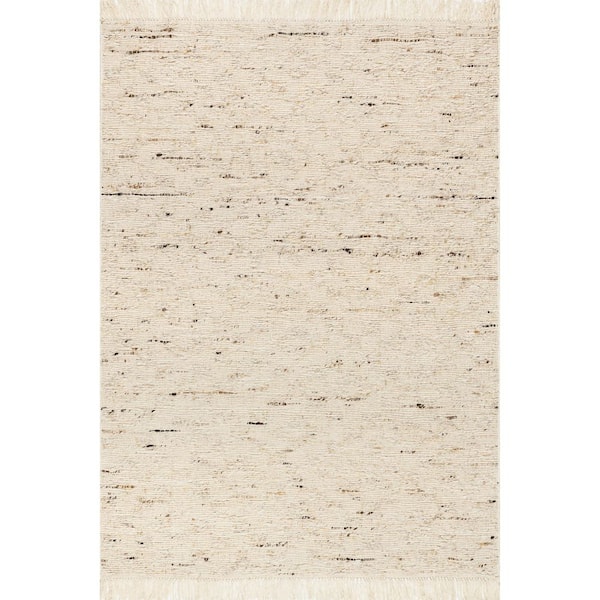 Frenshe Interiors JuJu Diamond Trellis Wool Ivory 10 ft. x 14 ft. Indoor/Outdoor Patio Area Rug