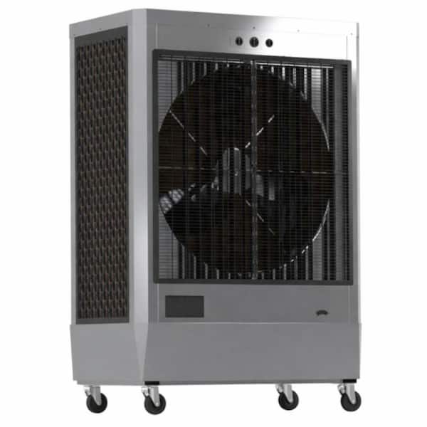 17,600 CFM 3-Speed Portable Evaporative Cooler in Stainless Steel for 5,600 sq. ft., 9.6 Amp