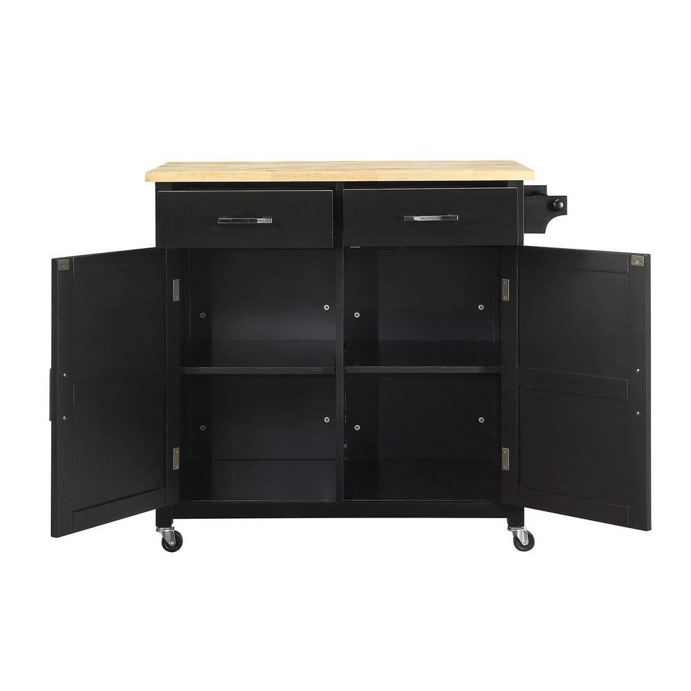 Macie Easy White Kitchen Cart - thumbnail 7