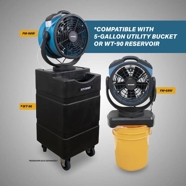XPOWER FM-68W 11 in. Multipurpose Oscillating Portable 3-Speed