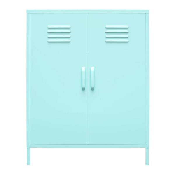 2 Door Vertical Stackable Storage Cabinet with Lock Metal Loker