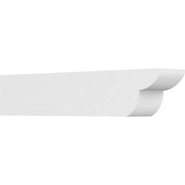 Ekena Millwork 5 in. x 6 in. x 30 in. Standard Crestline Architectural Grade PVC Rafter Tail Brace