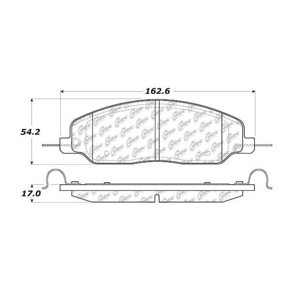 Centric Parts Disc Brake Pad Set 2005-2010 Ford Mustang V6 V8