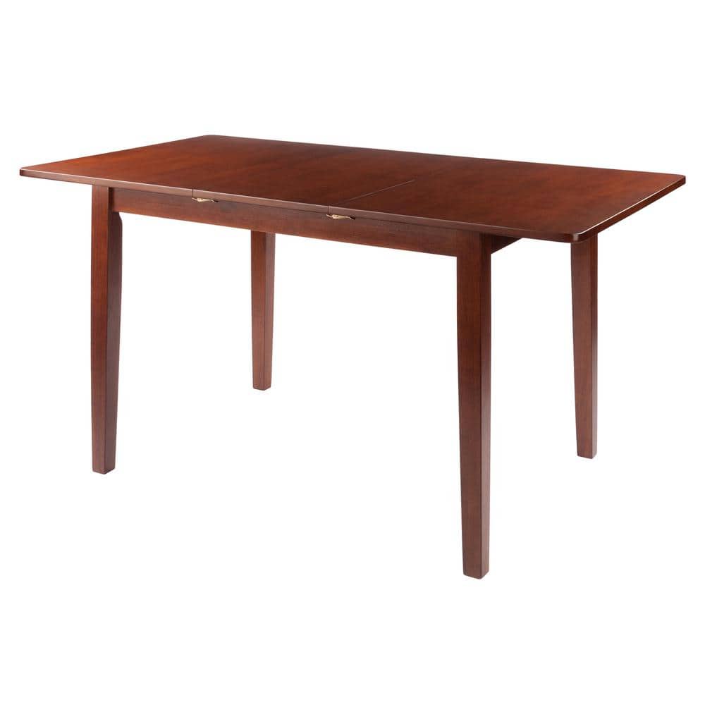 WINSOME WOOD Darren 57 in. Rectangle Walnut Wood (Seats 4) 94457