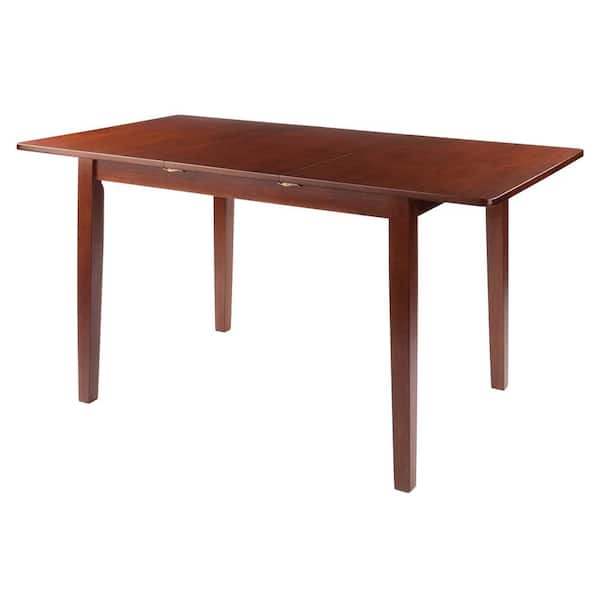WINSOME WOOD Darren 57 in. Rectangle Walnut Wood (Seats 4)