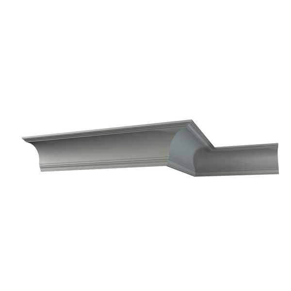 Ekena Millwork Julian 20.5 in. D x 20.5 in. W x 12 in. L Polyurethane Crown Moulding Sample