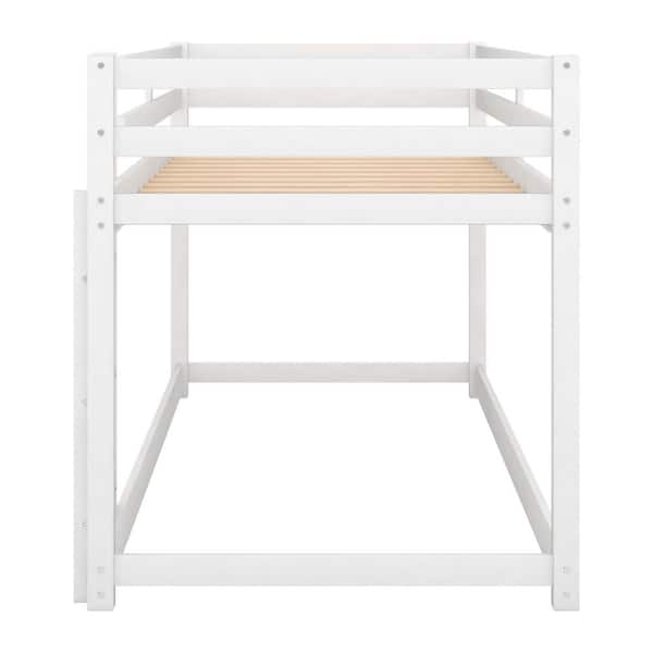 Harper & Bright Designs White High Quality Twin Over Twin Bunk Bed 