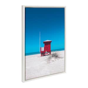 Scenic Ocean Beach by Stephanie Klatt, 1-Piece Framed Canvas Ocean Art Print, 23 in. x 33 in.