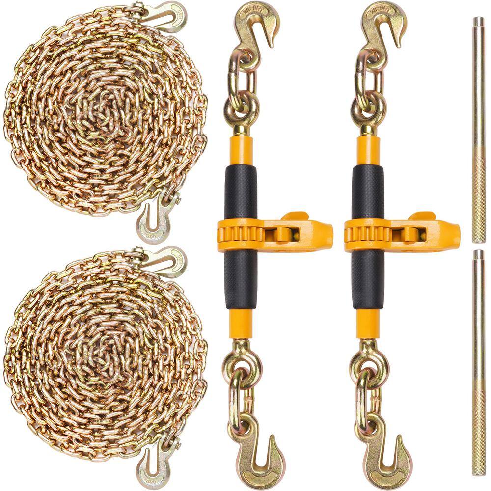 Ratchet Chain Binder, 5/16-3/8in. Heavy Duty Load Binders with G80 Chains 7100lbs. Secure Load Limit Labor-saving Handle price history on PriceWatchPro