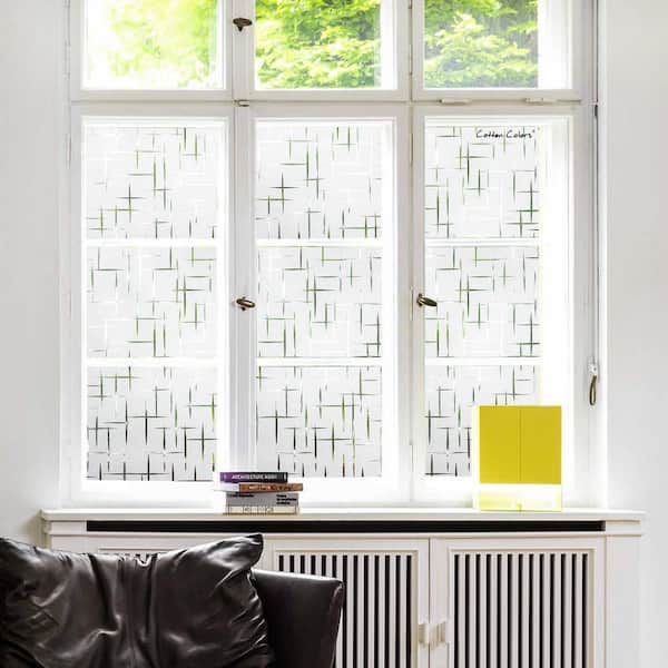 35.4 in. W x 78.7 in. L Decorative and Privacy 3D Window Film