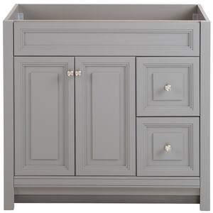 Brinkhill 36 in. W x 34 in. H x 22 in. D Bath Vanity Cabinet Only in Sterling Gray