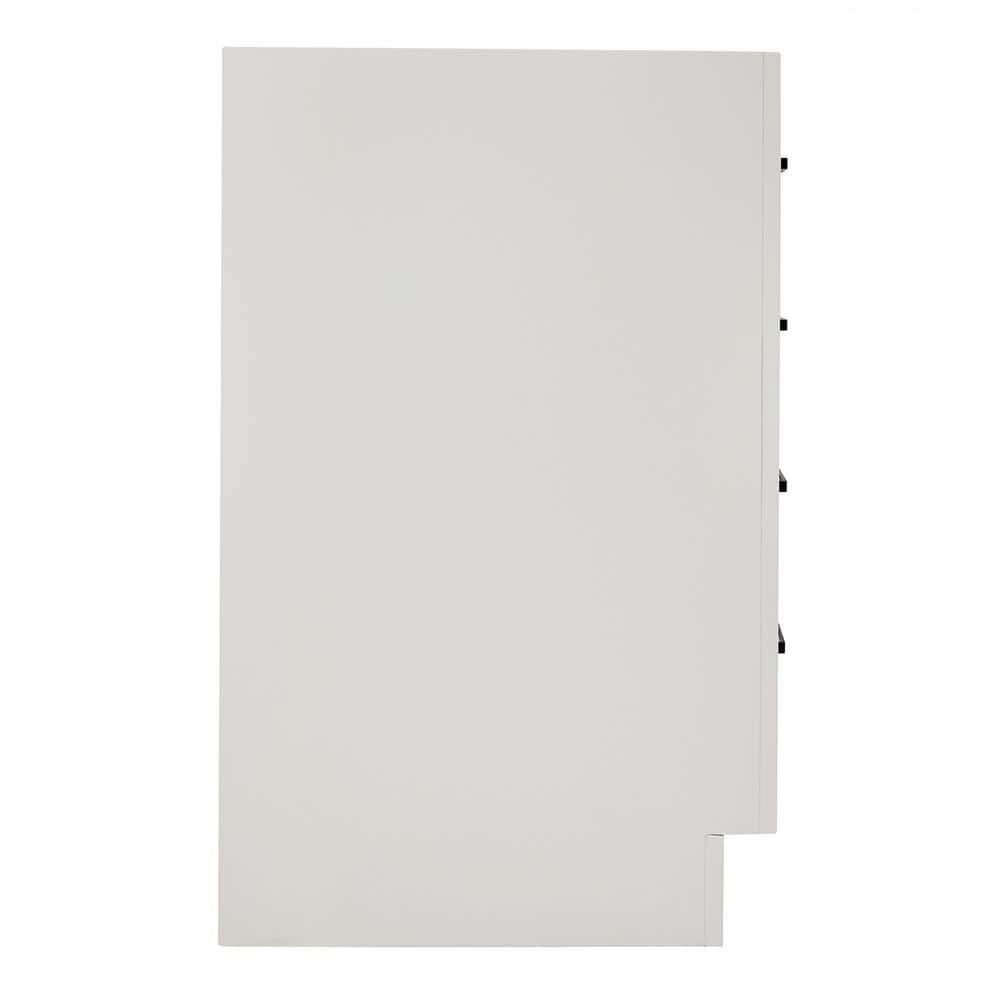 Hepburn 66" White Hardwood Single Bathroom Vanity Base