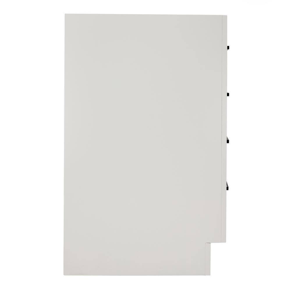 Hepburn 66" White Hardwood Single Bathroom Vanity Base