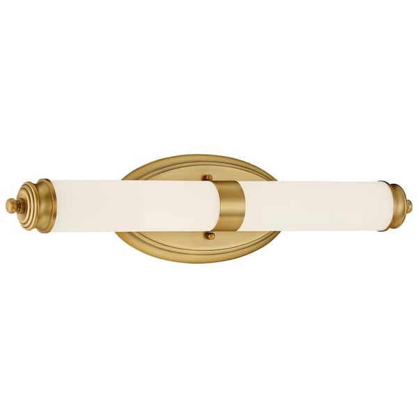 Access Lighting Madison 4.5 in. Brushed Gold LED Vanity Light Bar with Opal Glass Shade