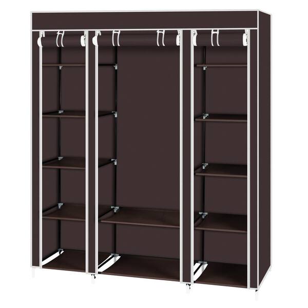  KDFWYDS Portable Wardrobe Closet for Bedroom Metal