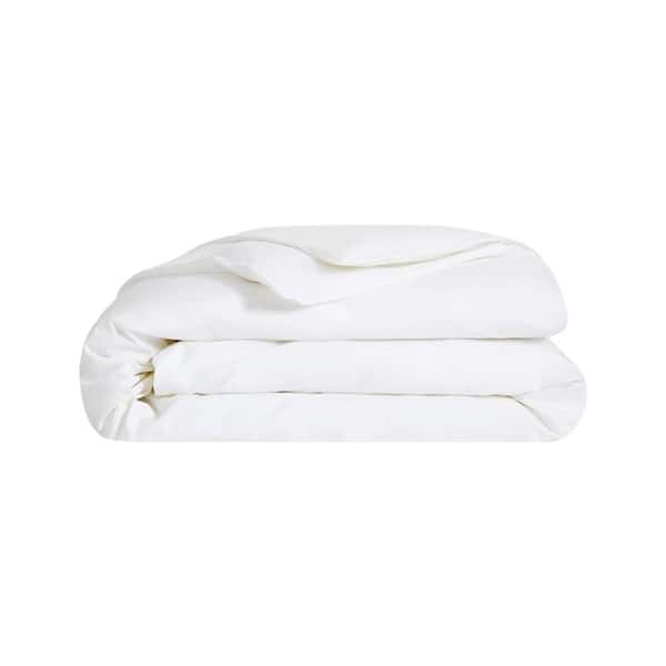 A1 Home Collections A1HC GOTS Certified Organic Cotton White Sateen Weave 300TC Single Ply Twin Duvet Cover