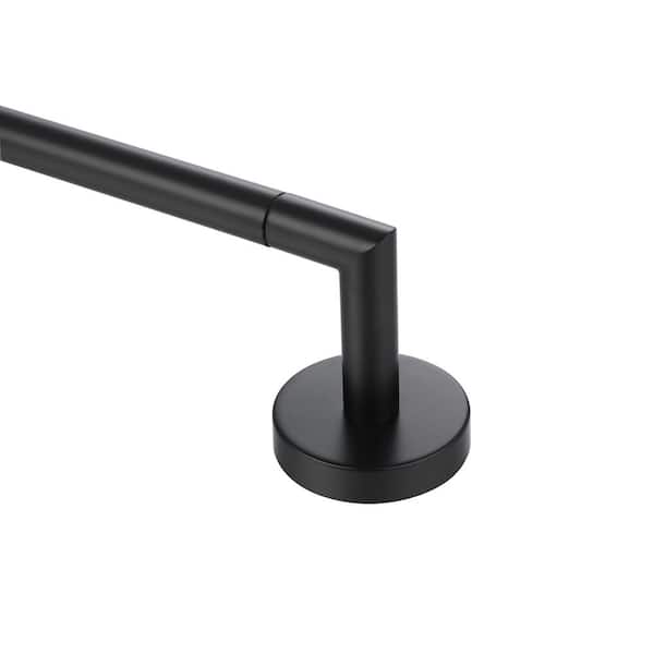 Utopia 32 in. Wall Mounted Towel Bar-Matte Black Finish