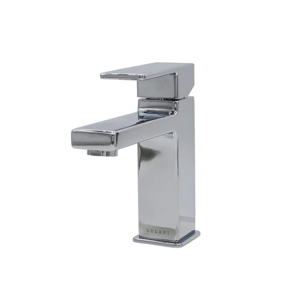 Capri Chrome Single Handle 7.15" Modern Bathroom Faucet
