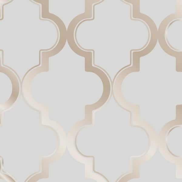 Tempaper Marrakesh Bronze Gray Peel and Stick Wallpaper Sample