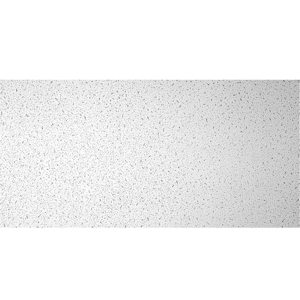 Usg Ceilings 2 Ft X 4 Ft Radar Basic White Square Edge Lay In Ceiling Tile Case Of 4 32 Sq 