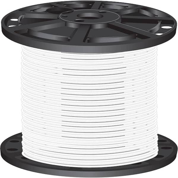 Southwire 2,500 ft. 10 White Solid CU THHN Wire